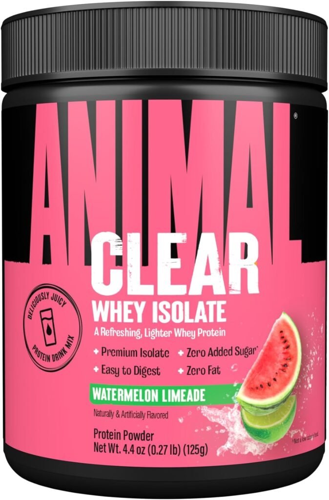 Clear Whey Isolate Protein Powder - Easy to Digest and Mix, 5g BCAA, Deliciously Juicy, Refreshing Anytime Drink for Men and Women, Watermeon Limeade 125g (5 Servings)