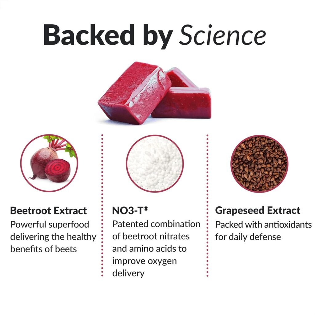 Force Factor Total Beets Drink Mix Superfood Powder with Nitrates to Support Circulation,Blood Flow  Total Beets Soft Chews with Beetroot, Nitrates, L-Citrulline, Grapeseed Extract
