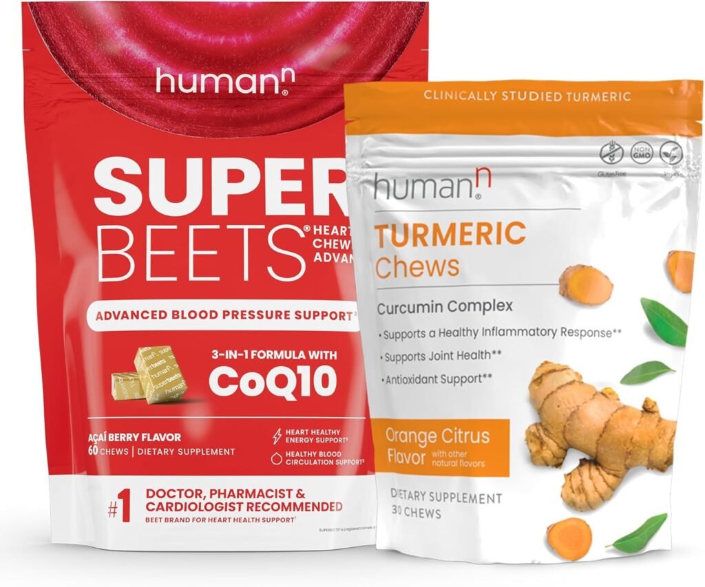 humanN SuperBeets Heart Chews Advanced  Turmeric Chews