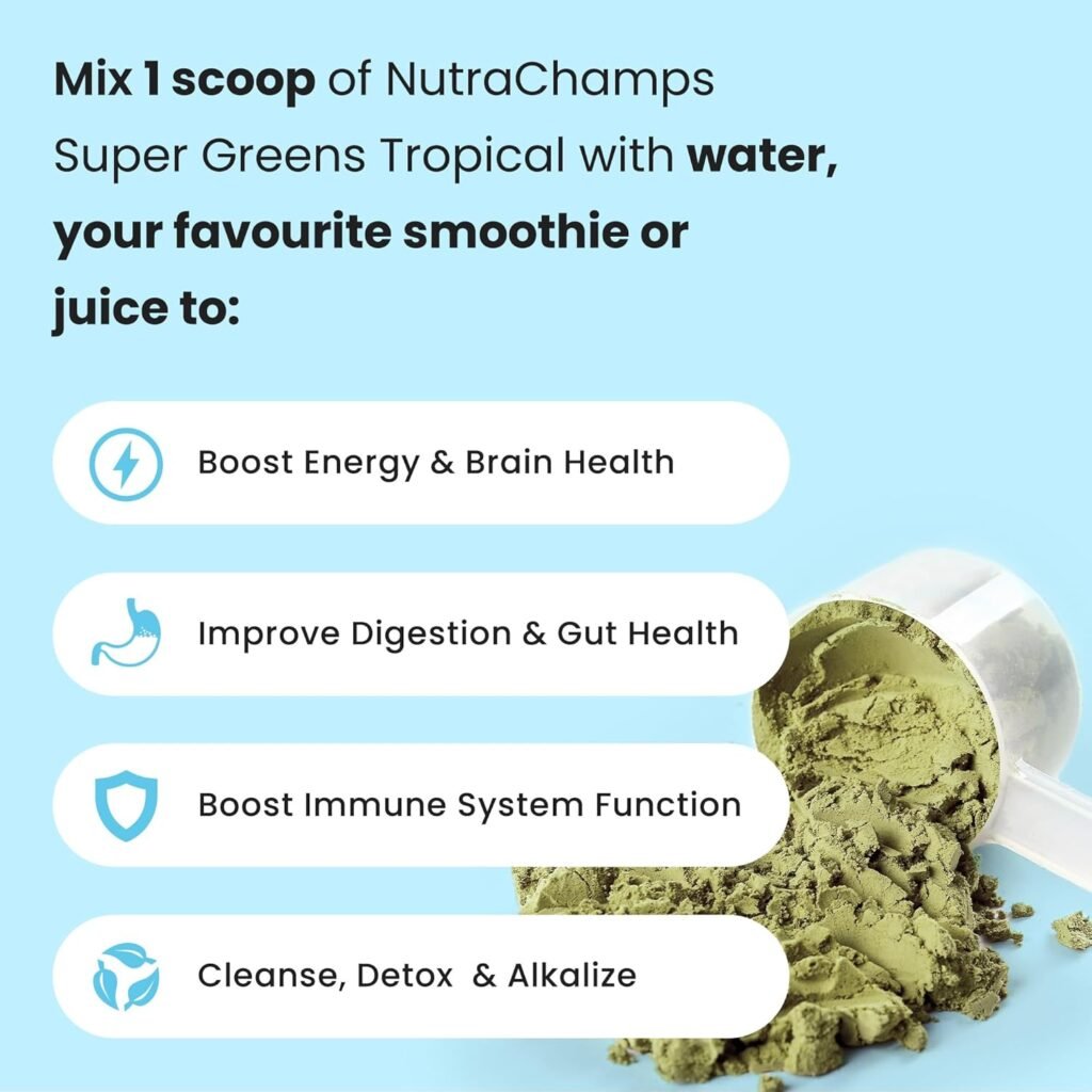 NutraChamps Beet Root Chewables  Greens Superfood Powder Bundle