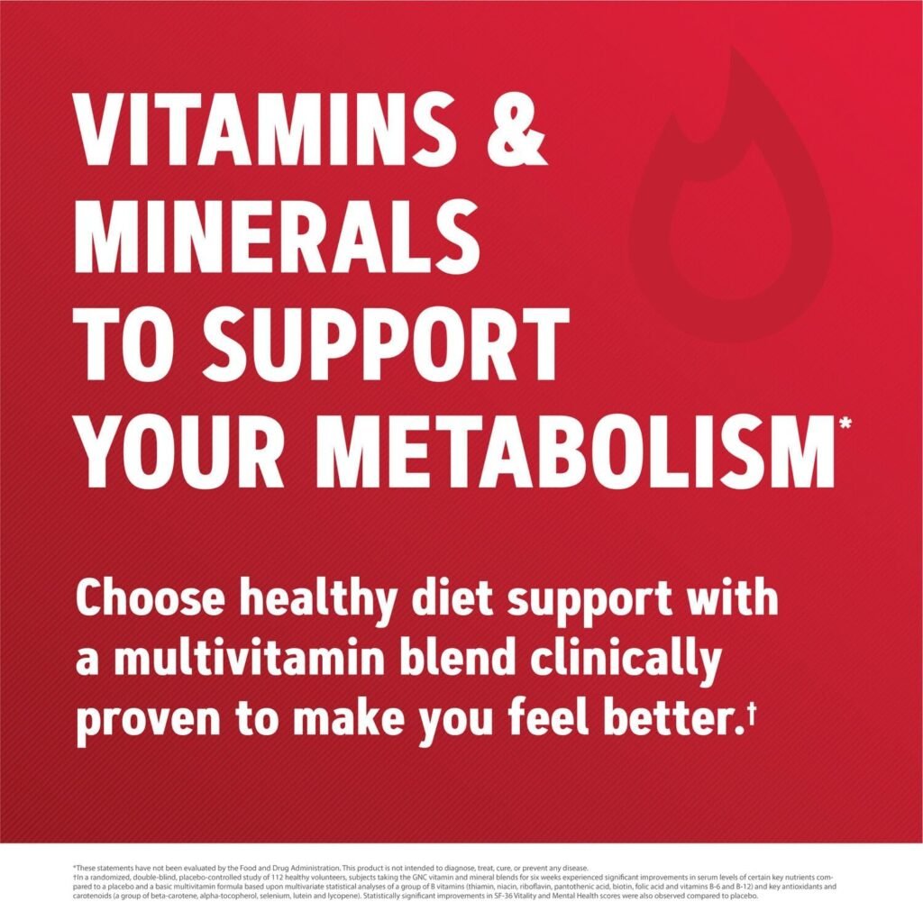 GNC Mega Men Energy  Metabolism Multivitamin - 90 Caplets (45 Servings)