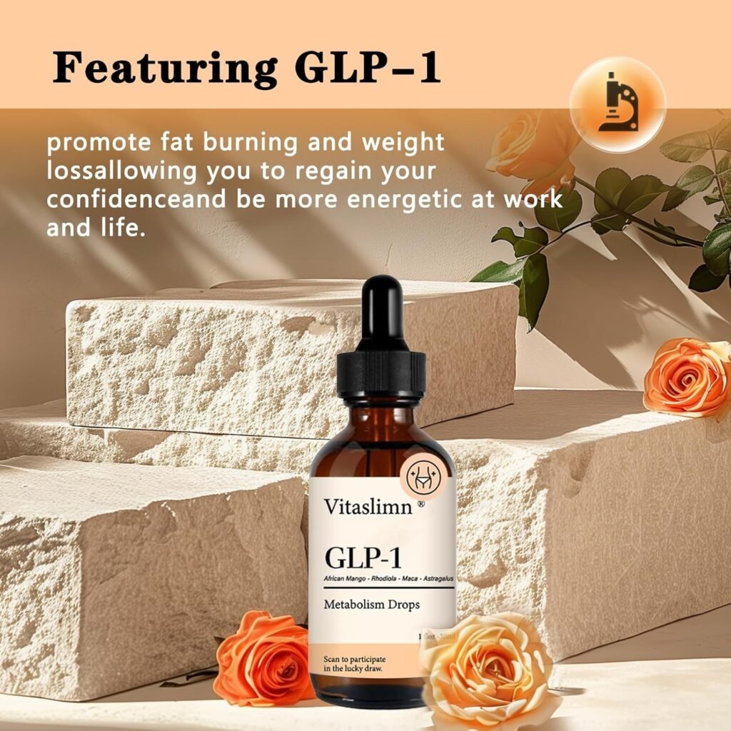 TRIMOVA Drops, VITASLIMN GLP-1 Metabolism Drops, VITASLIMN Metabolism Vitamin Drop, GLP-1 Slifuse Satiation Burn Drops, Wellemp Metabolism Vitamin Drops for MenWomen(1pc)
