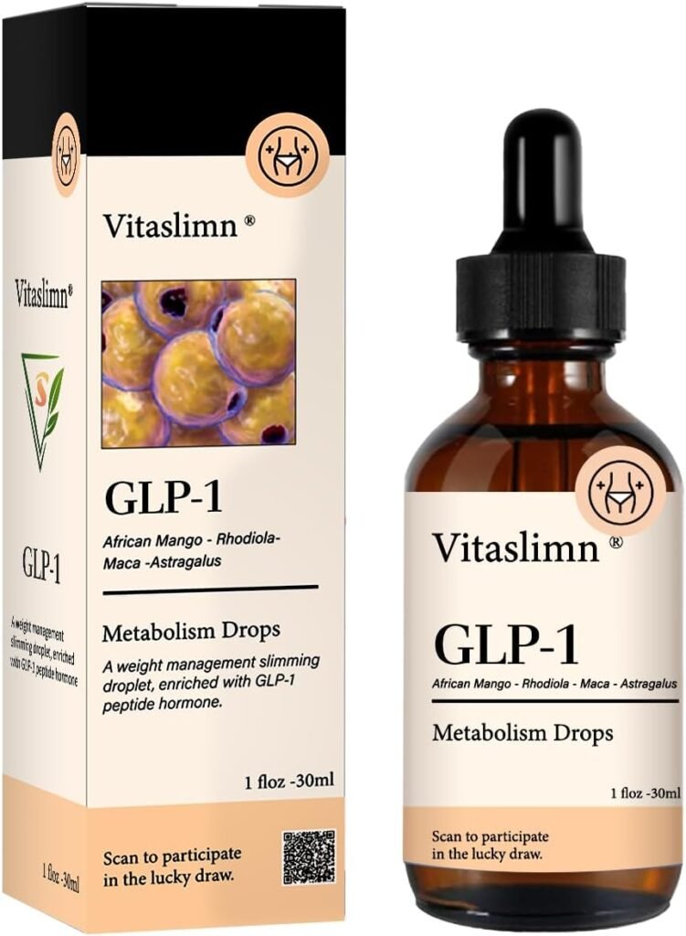 TRIMOVA Drops, VITASLIMN GLP-1 Metabolism Drops, VITASLIMN Metabolism Vitamin Drop, GLP-1 Slifuse Satiation Burn Drops, Wellemp Metabolism Vitamin Drops for MenWomen(1pc)