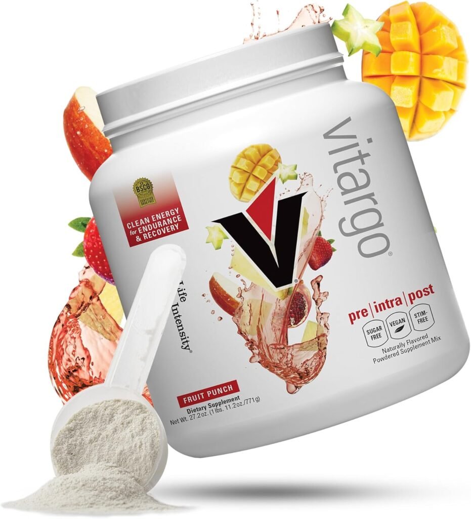 Vitargo Carbohydrate Powder, 2X Faster Muscle Glycogen Replenishment, 1.7 LB Fruit Punch, Pre, Intra  Post, Sugar-Free Complex Carb Powder for Recovery, Endurance  Muscle Gain, Made in USA